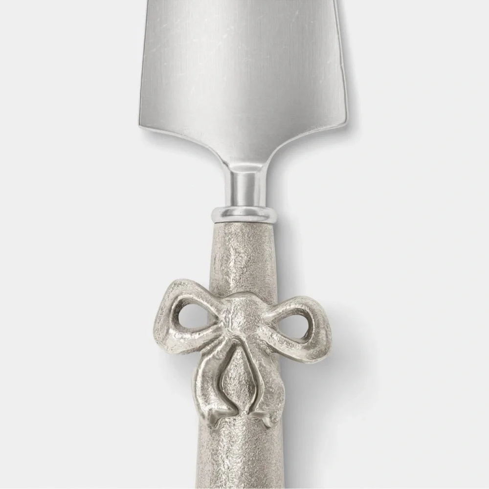 4pk Bow Cheese Tool Set Silver - Threshold™